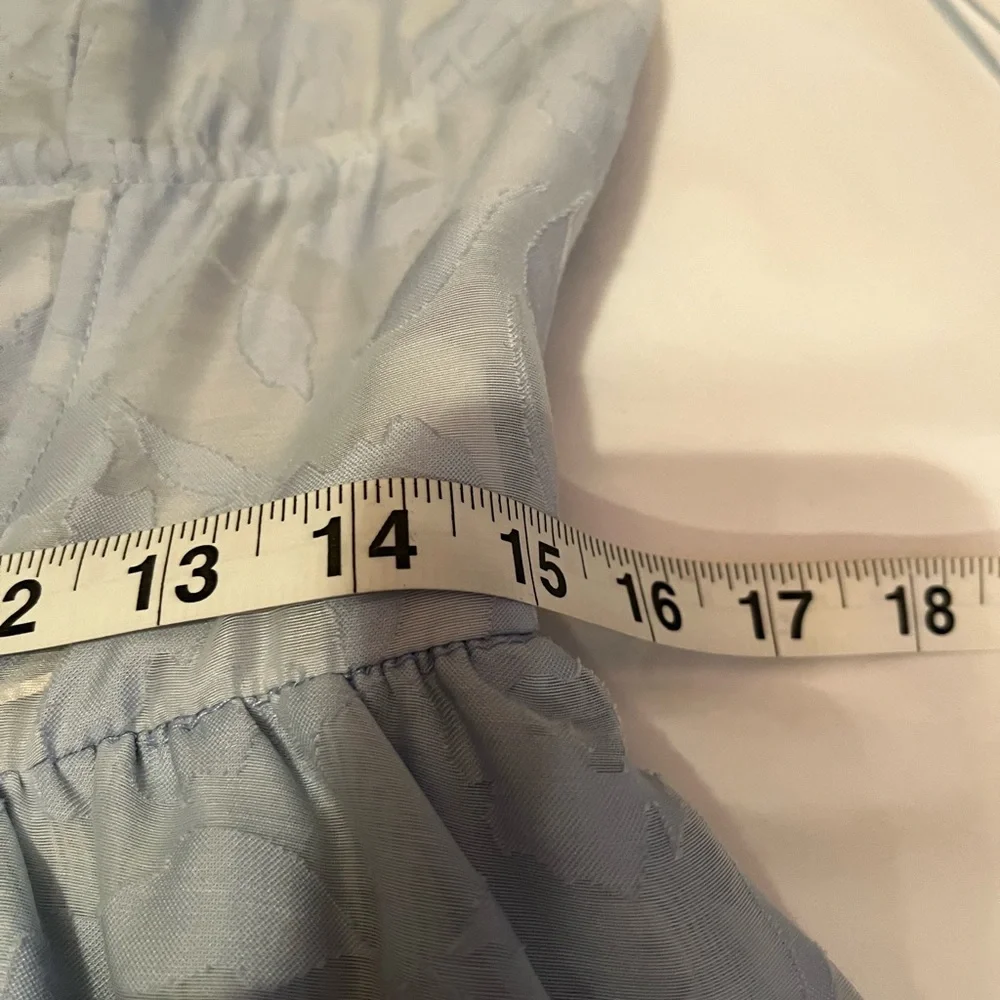 NWOT Anthropologie size L Campbell lace tiered midi dress in light blue - Picture 12 of 12